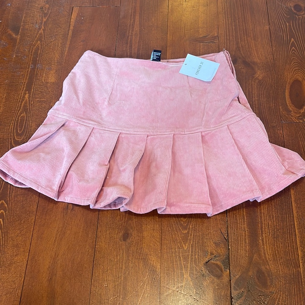 Pink Ribbed Skirt